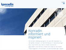 Tablet Screenshot of konradin.de